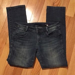 Vigoss dark blue straight-leg jeans